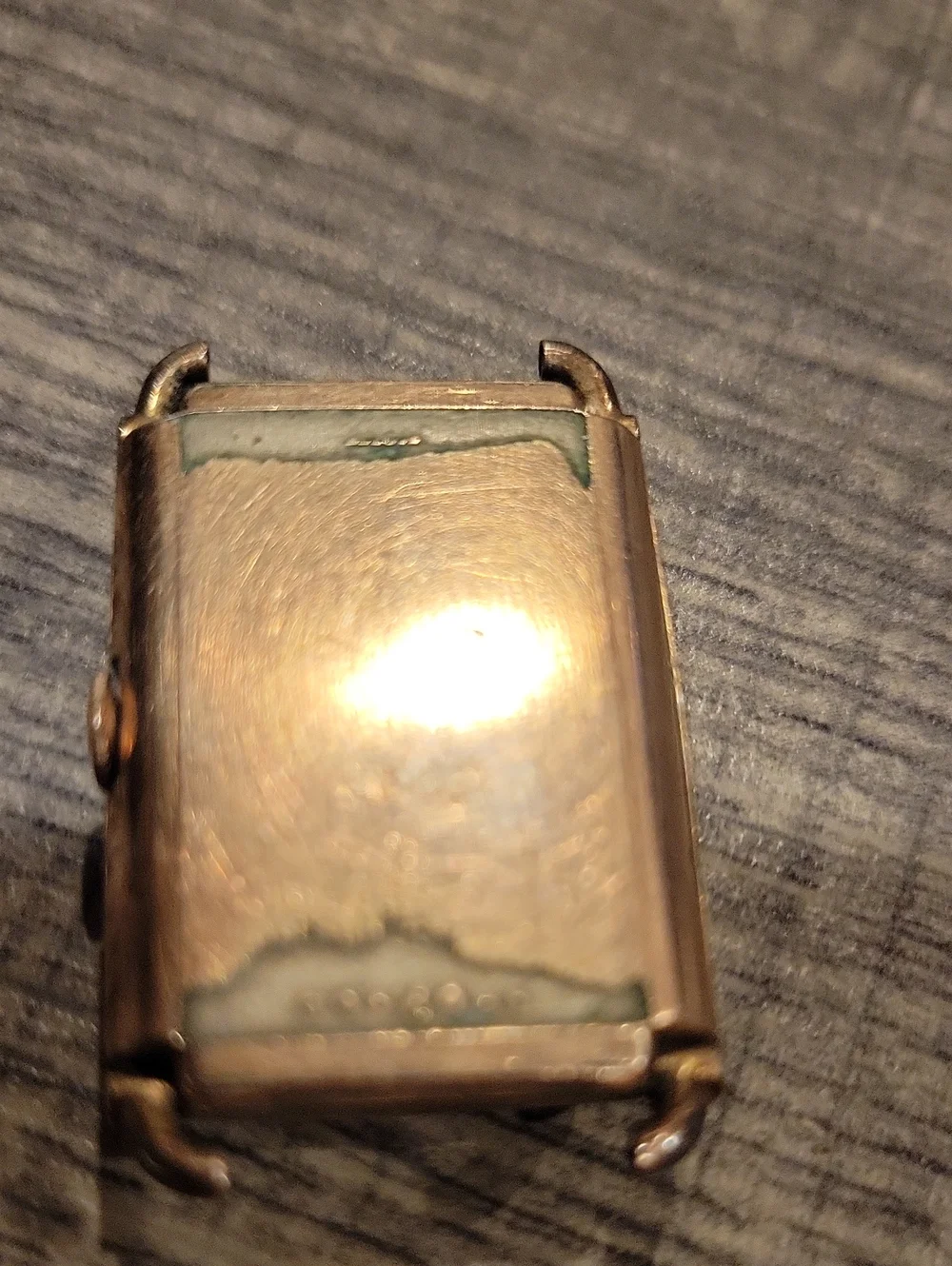 Bulova 10 k Gold 1940's Watch Face, Worn,Aged,Beautiful